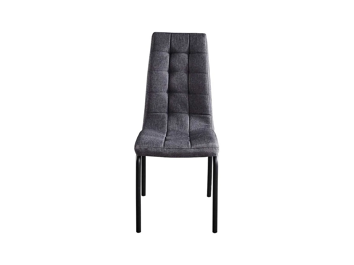 Esstisch Stühle in Dunkelgrau Webstoff modern (2er Set)