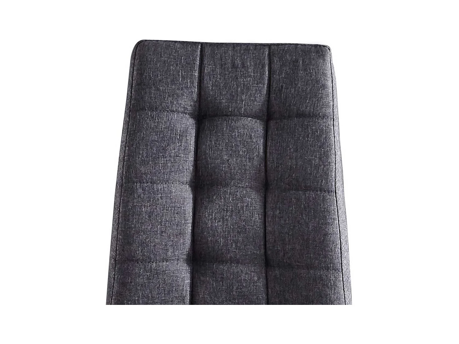 Esstisch Stühle in Dunkelgrau Webstoff modern (2er Set)