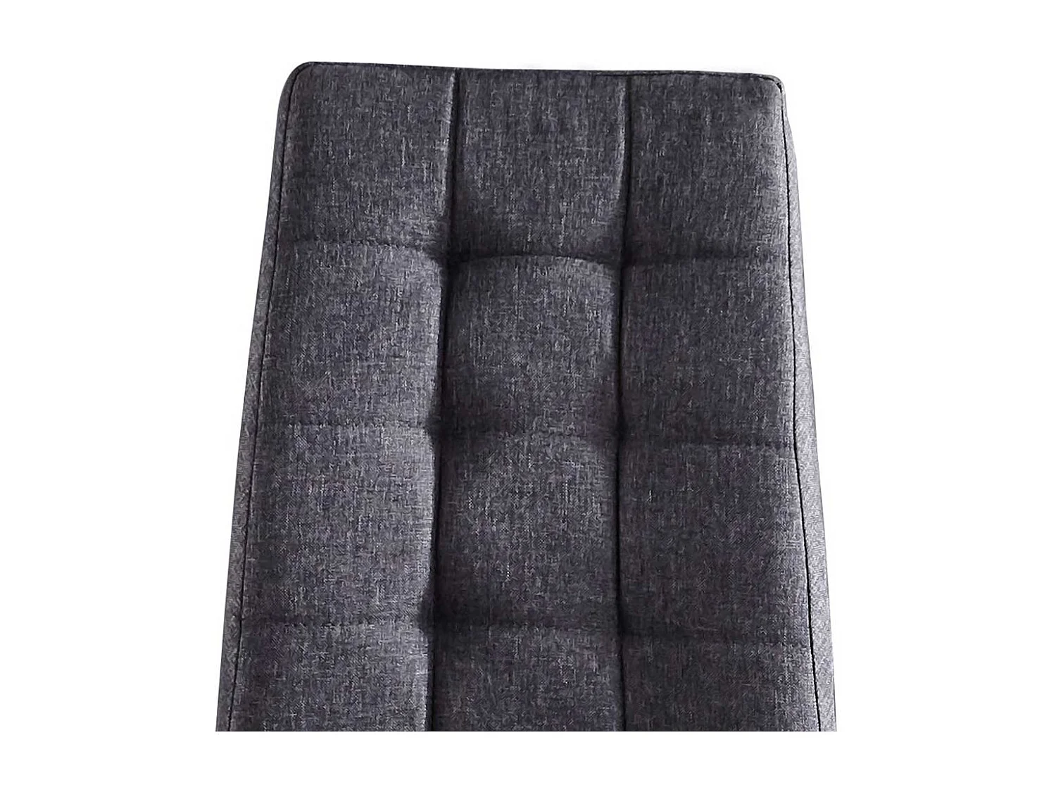 Esstisch Stühle in Dunkelgrau Webstoff modern (2er Set)