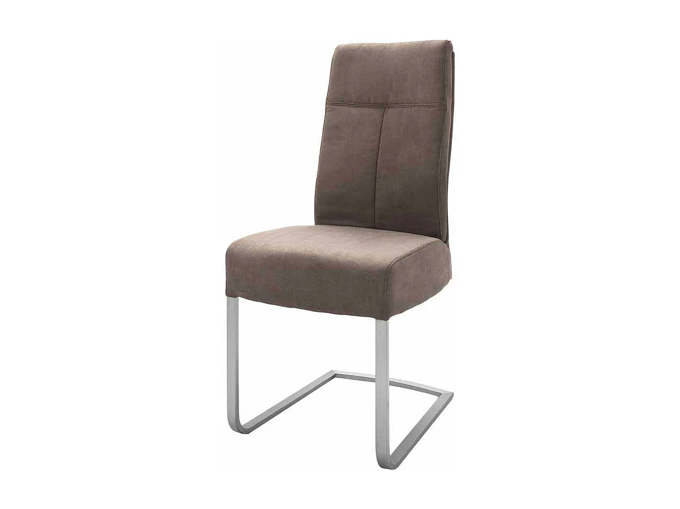 Küchenstuhl Set in Beige Edelstahl (2er Set)