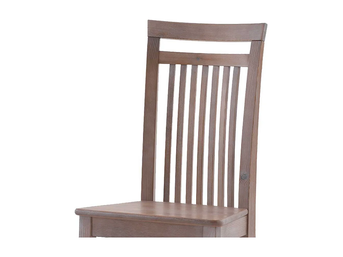 Landhaus Esszimmerstuhl in Grau Kiefer massiv (2er Set)