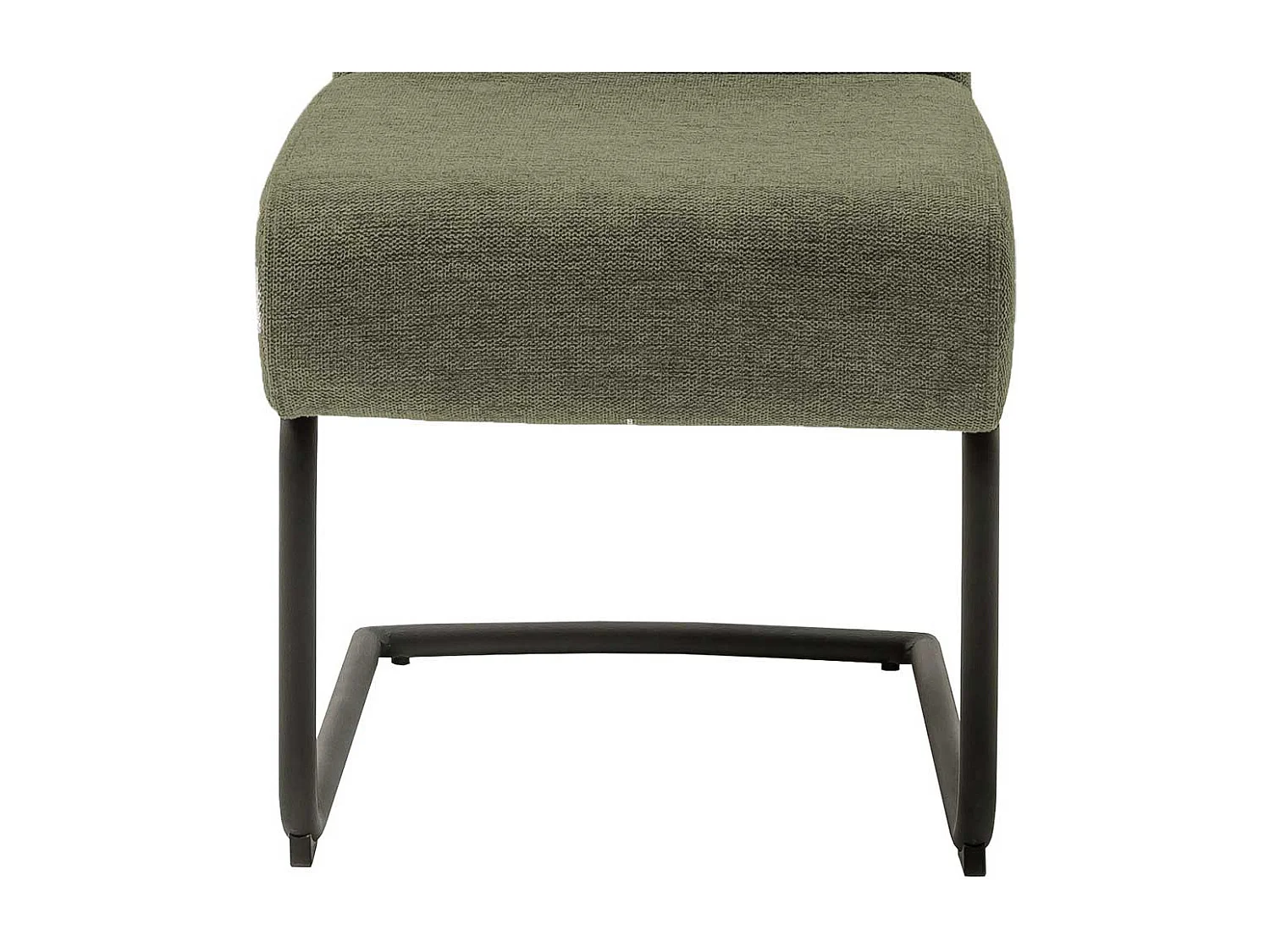 Freischwinger mit hoher Lehne Oliv Grün Chenillegewebe (2er Set)