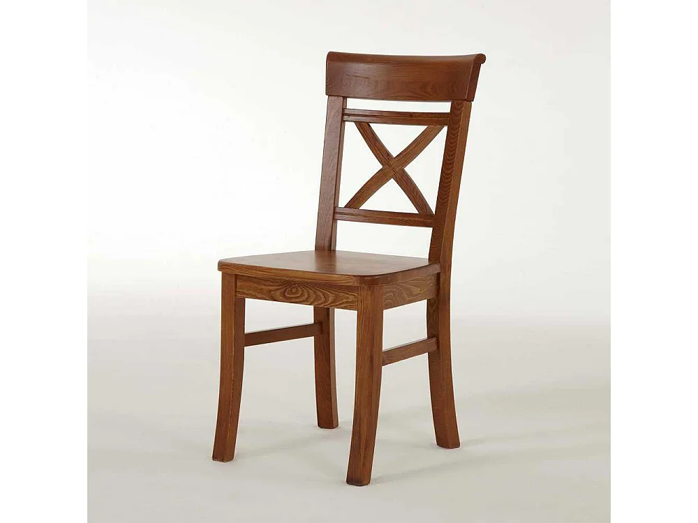 Hochlehner in Bernsteinfarben Kiefer Massivholz (2er Set)