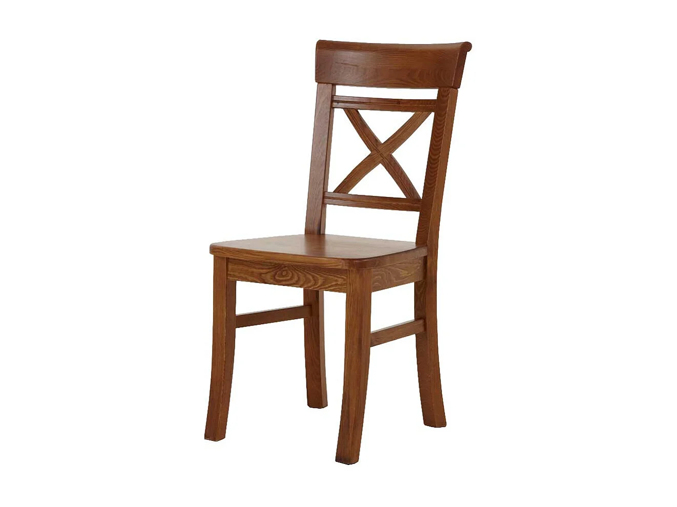 Hochlehner in Bernsteinfarben Kiefer Massivholz (2er Set)