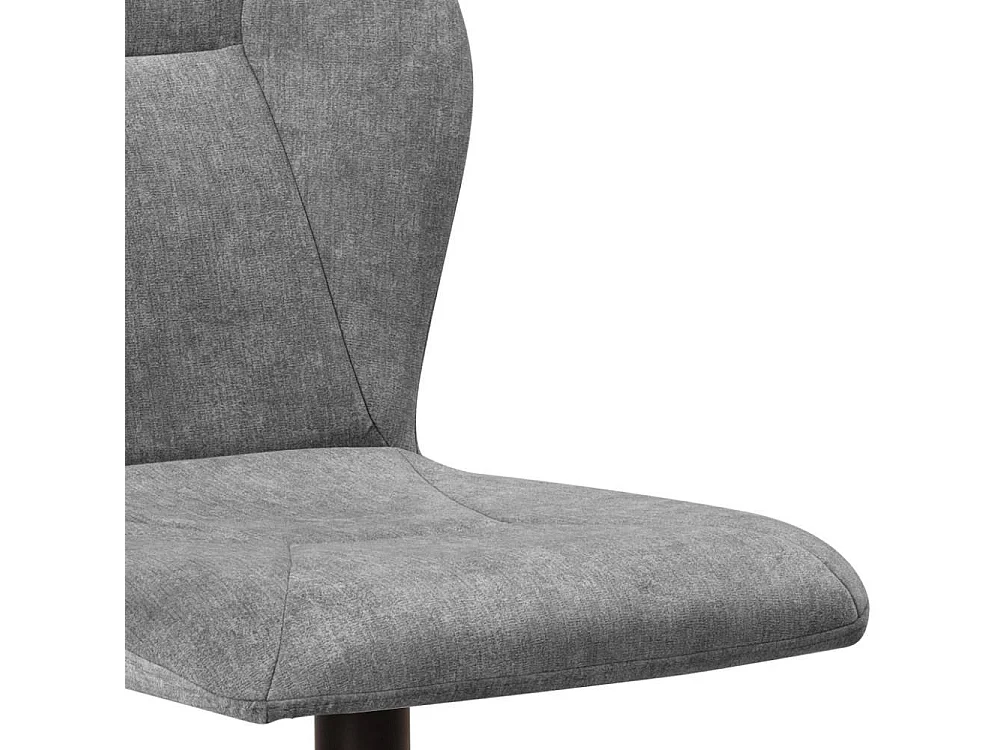 Polsterstuhl Esstischstuhl in Grau mit Gestell aus Metall (2er Set)