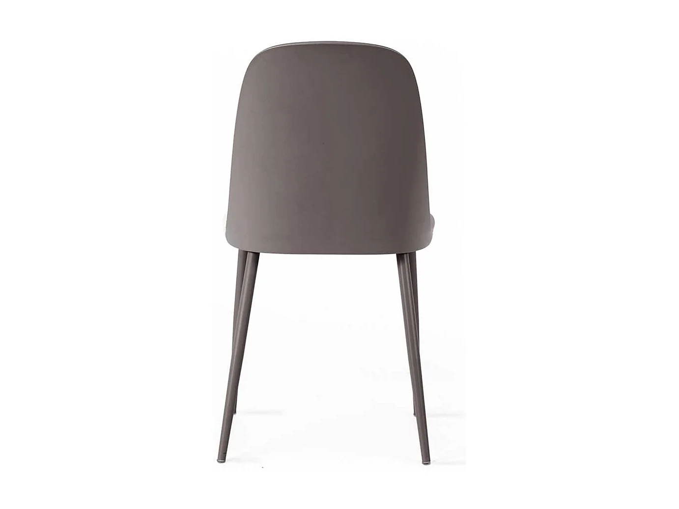 Küchenstühle aus Kunststoff und Metall Grau (4er Set)