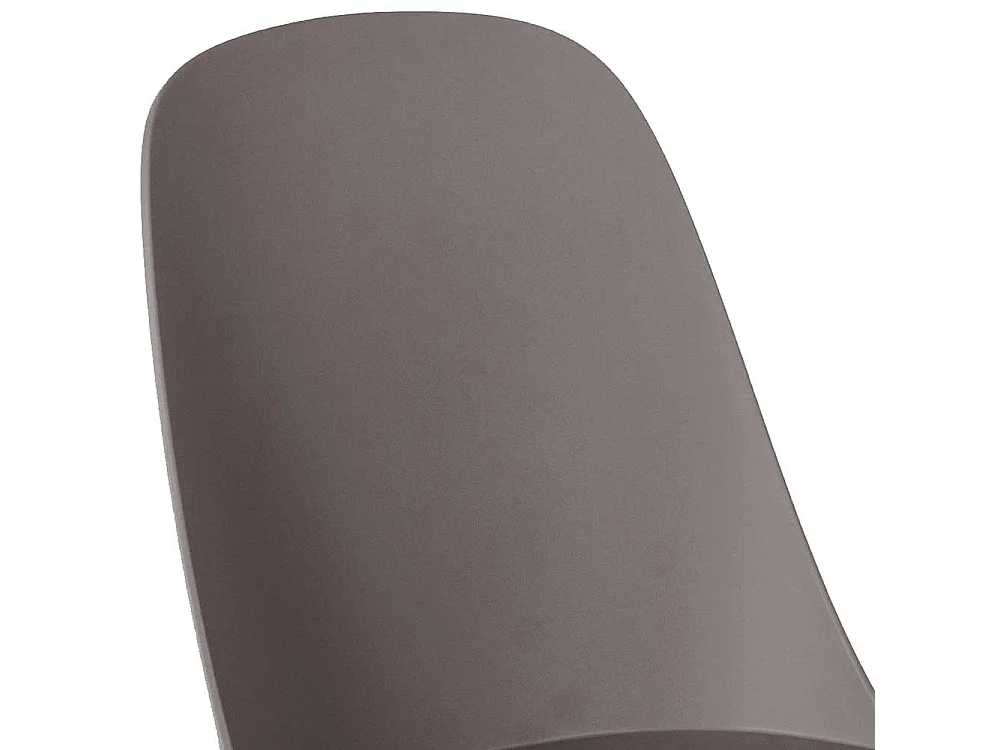 Küchenstühle aus Kunststoff und Metall Grau (4er Set)