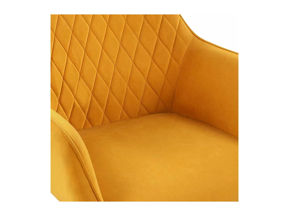 Armlehner Set modern in Gelb und Schwarz Samt und Metall (2er Set)