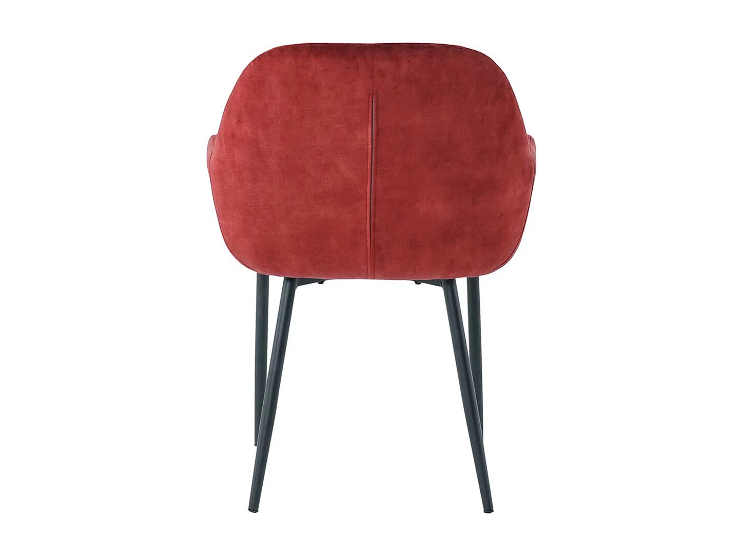 Esszimmerarmlehnstuhl in Dunkelrot Samt Gestell aus Metall (2er Set)