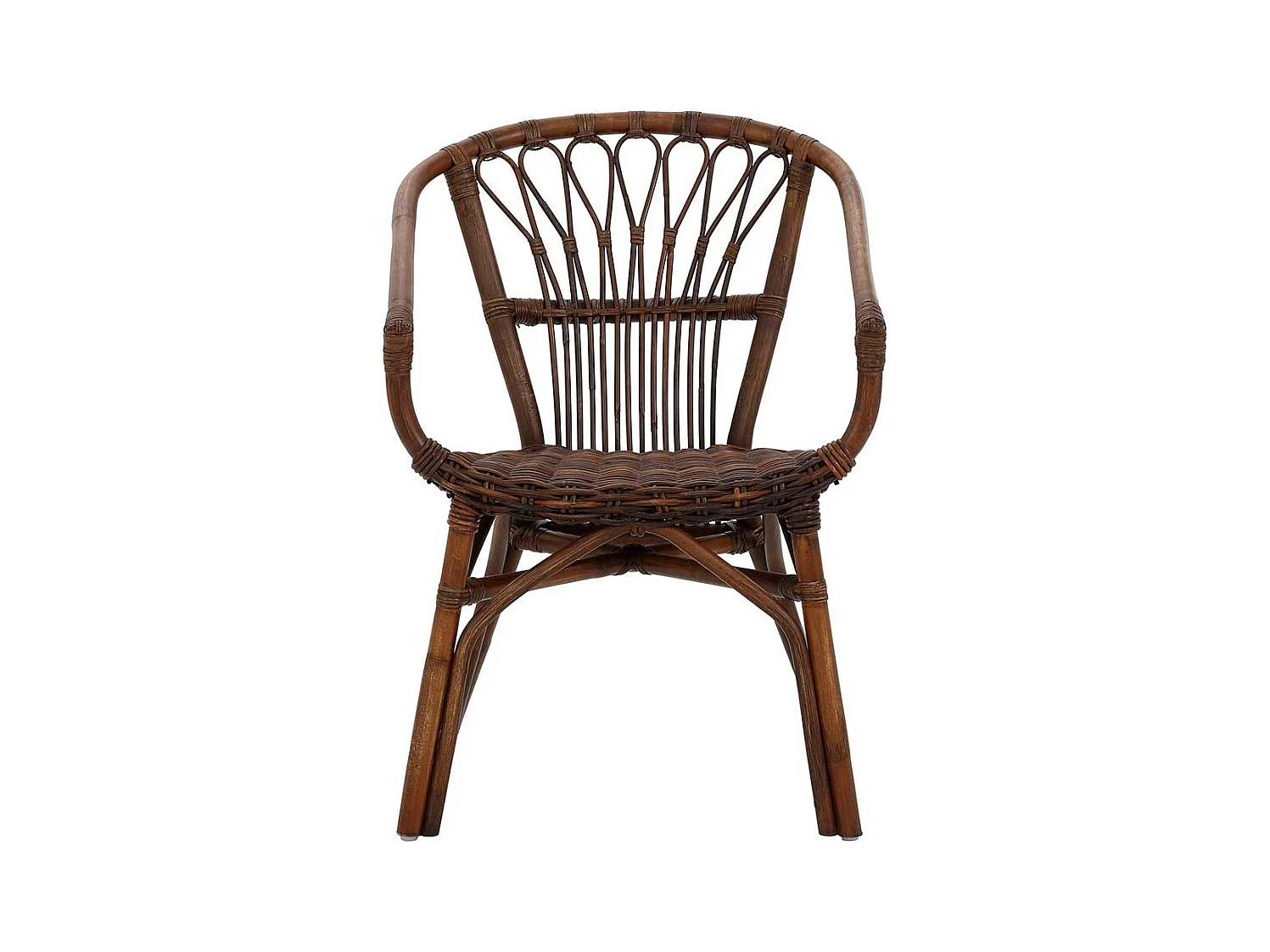 Armst�hle aus Rattan Braun (2er Set)