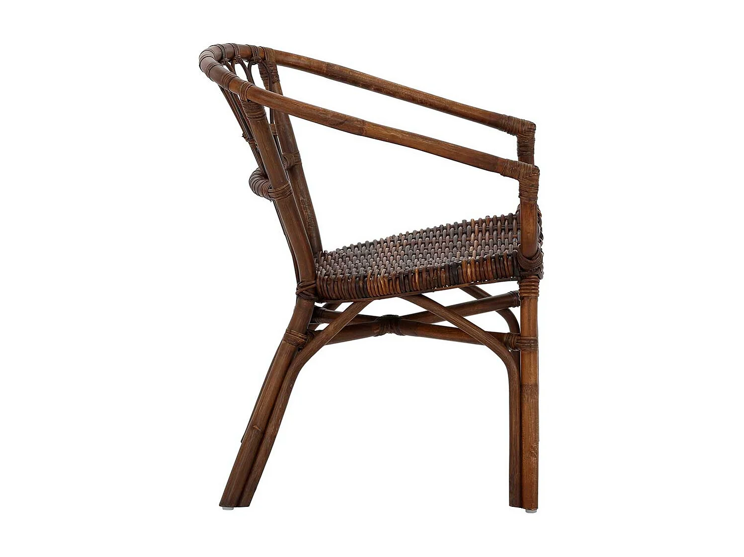 Armstühle aus Rattan Braun (2er Set)