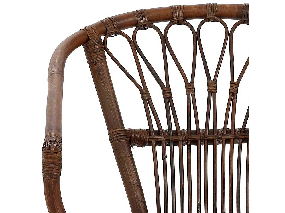 Armstühle aus Rattan Braun (2er Set)