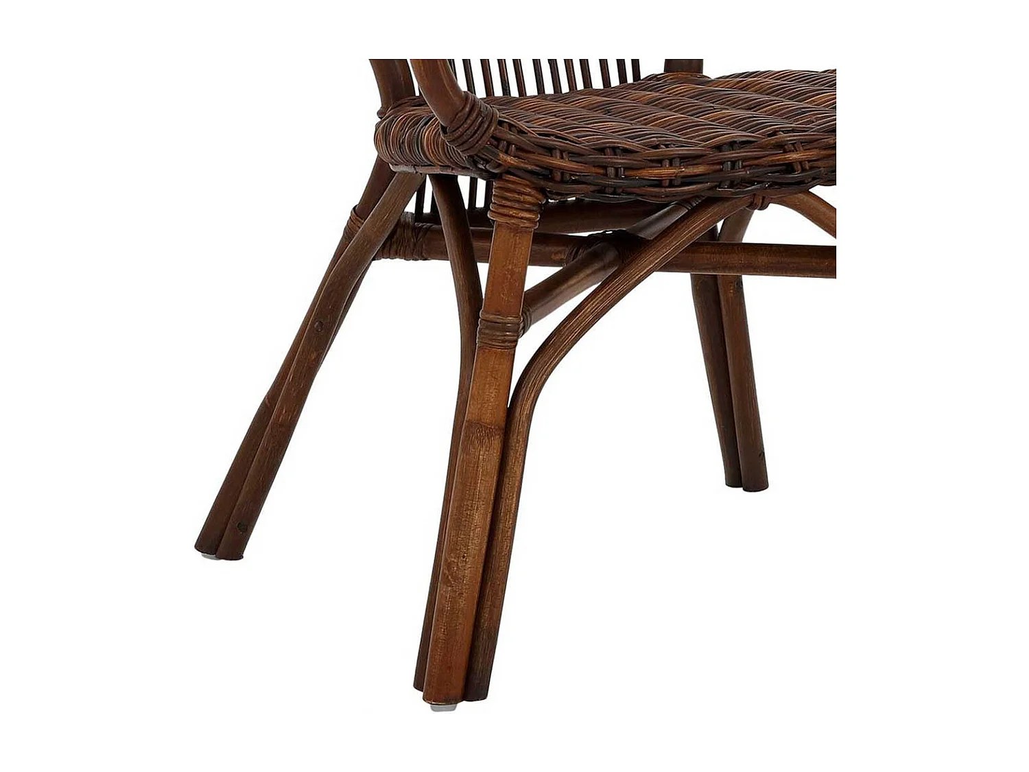 Armstühle aus Rattan Braun (2er Set)