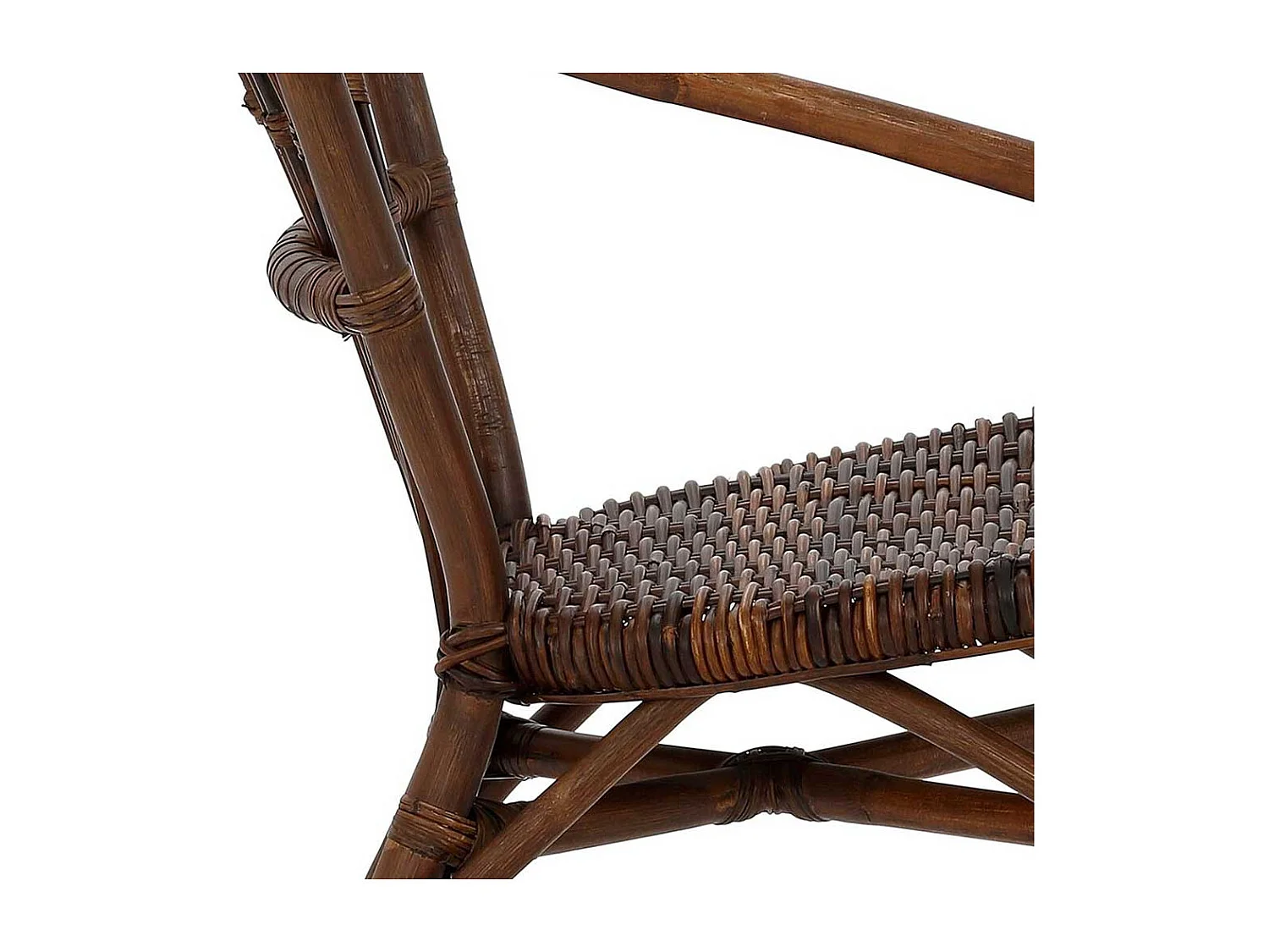 Armstühle aus Rattan Braun (2er Set)