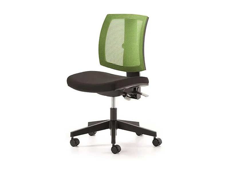 Bürostuhl in Grün Schwarz Netzrücken