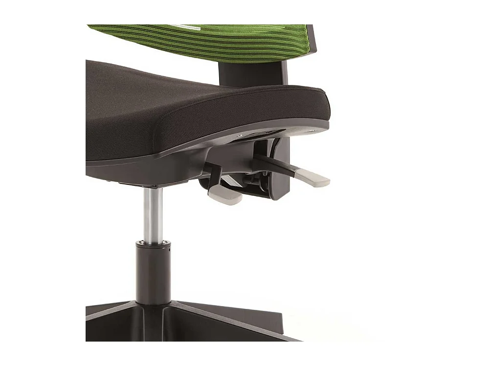 Bürostuhl in Grün Schwarz Netzrücken