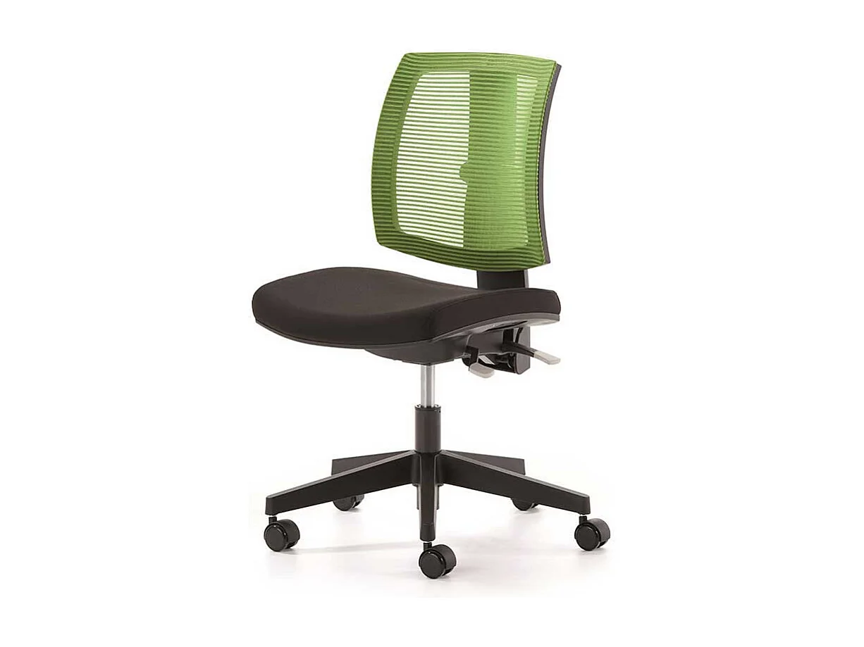 Bürostuhl in Grün Schwarz Netzrücken
