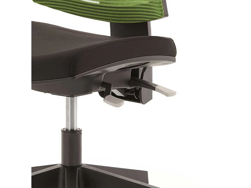 Bürostuhl in Grün Schwarz Netzrücken