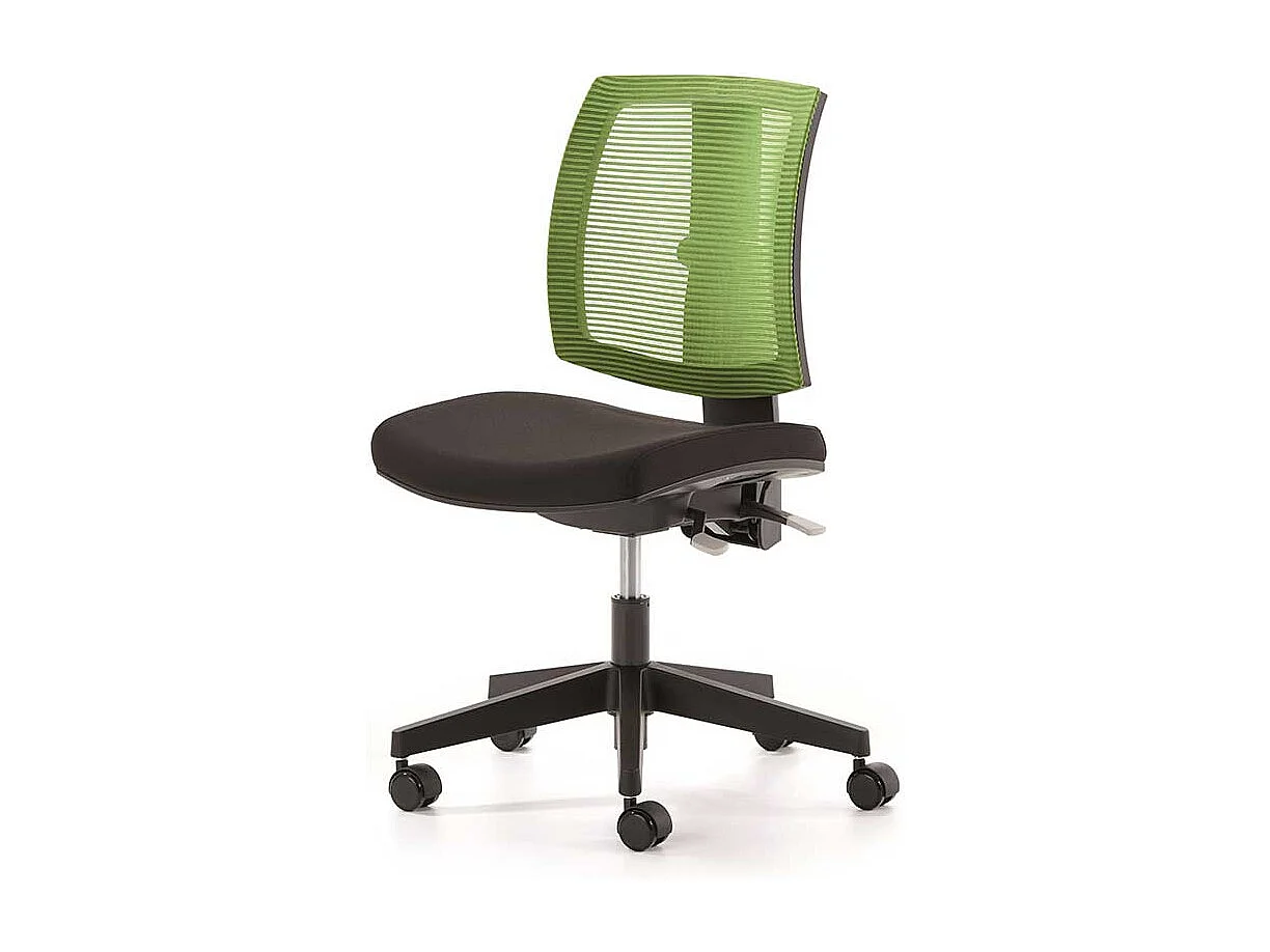 Bürostuhl in Grün Schwarz Netzrücken