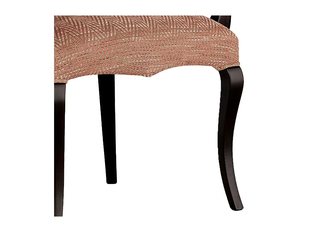 Luxus Esszimmerarmlehnstuhl in Altrosa hoher Rückenlehne