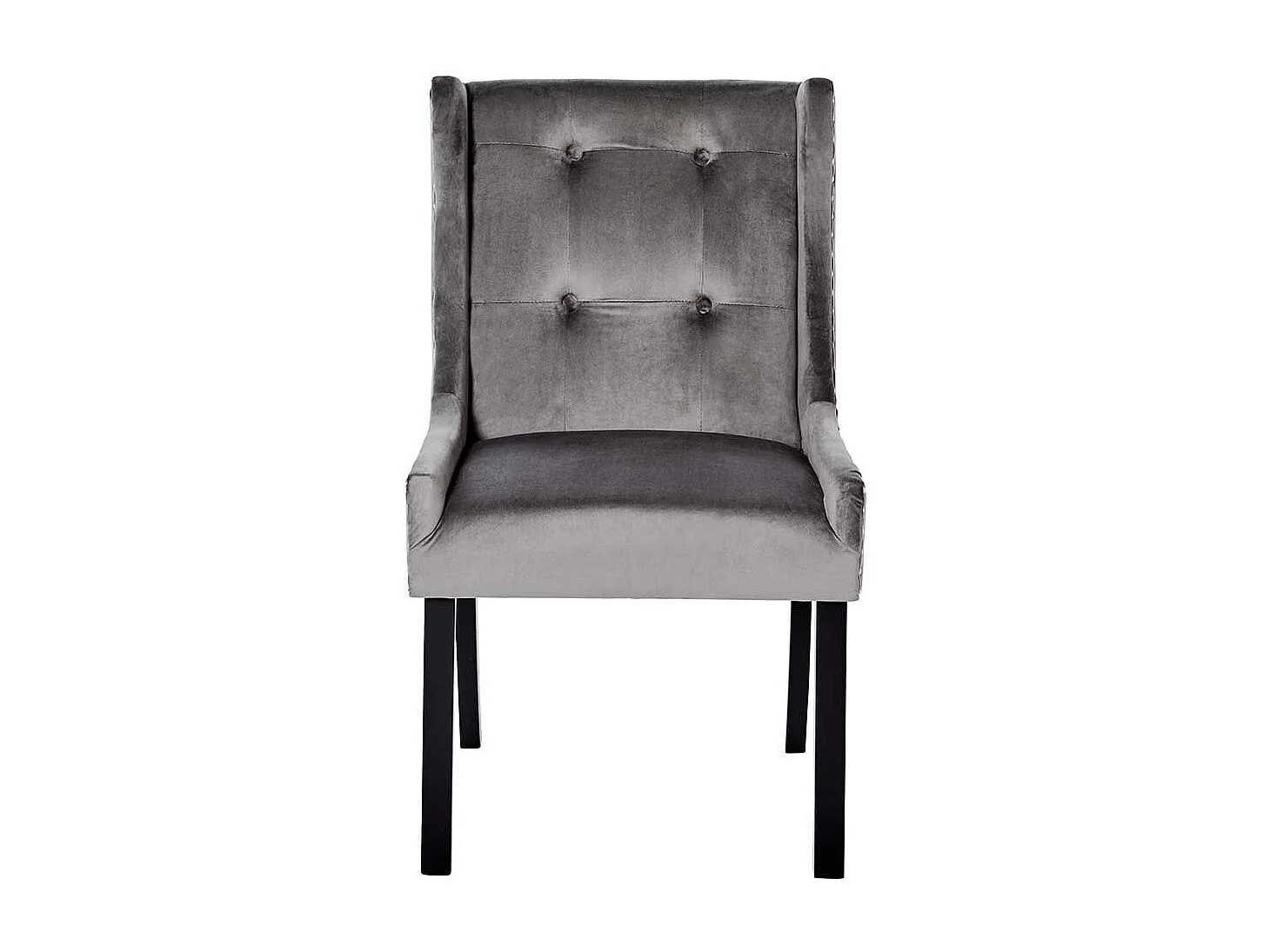 Essstuhl Stuhl im klassischen Stil in Anthrazit