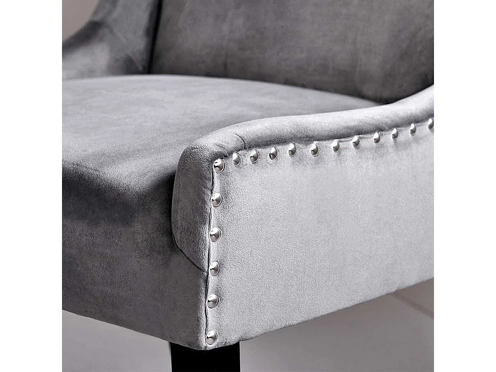 Essstuhl Stuhl im klassischen Stil in Anthrazit