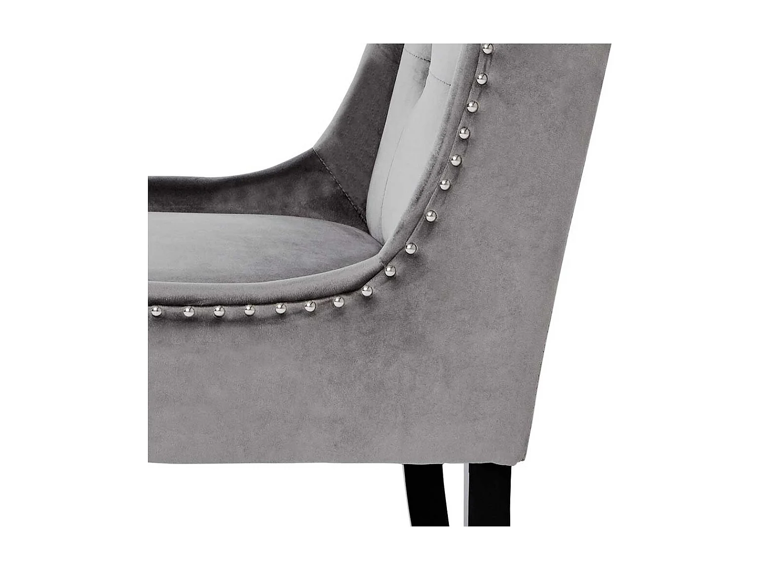 Essstuhl Stuhl im klassischen Stil in Anthrazit