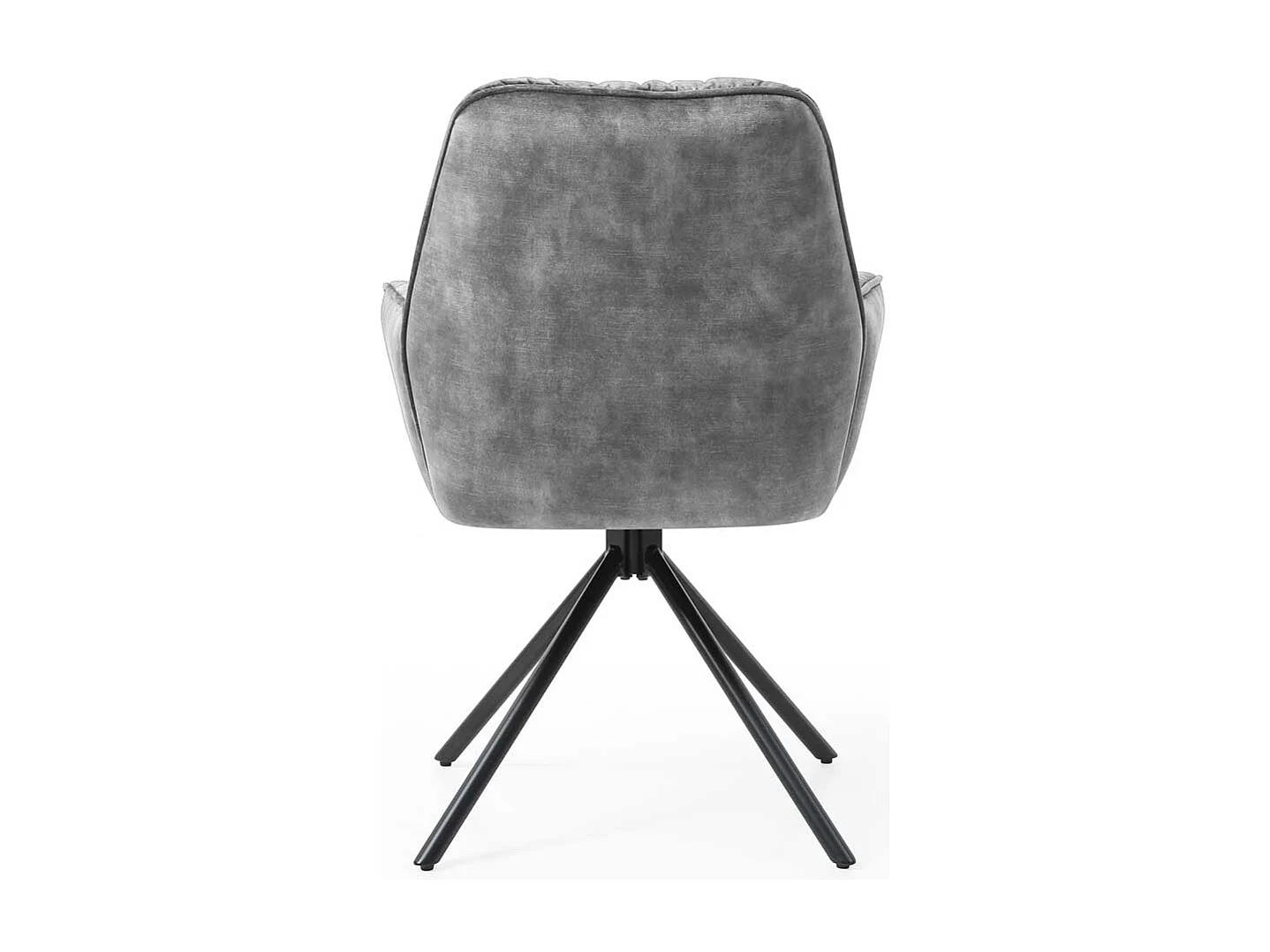 Polster Armlehnstuhl in Grau und Schwarz drehbar