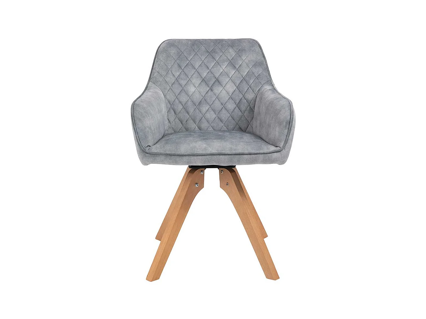 Polsterstuhl Esszimmer in Grau Eichefarben