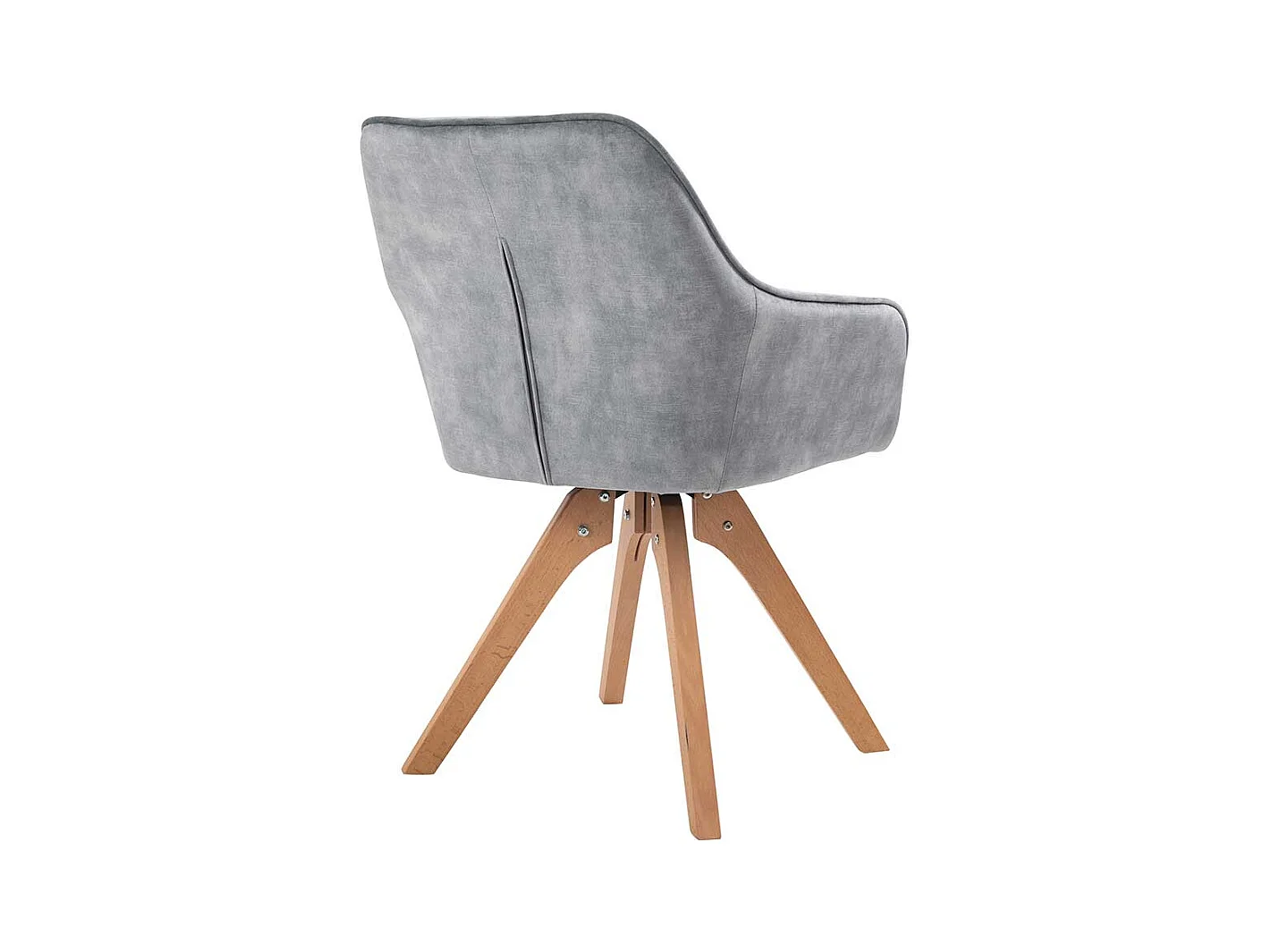 Polsterstuhl Esszimmer in Grau Eichefarben