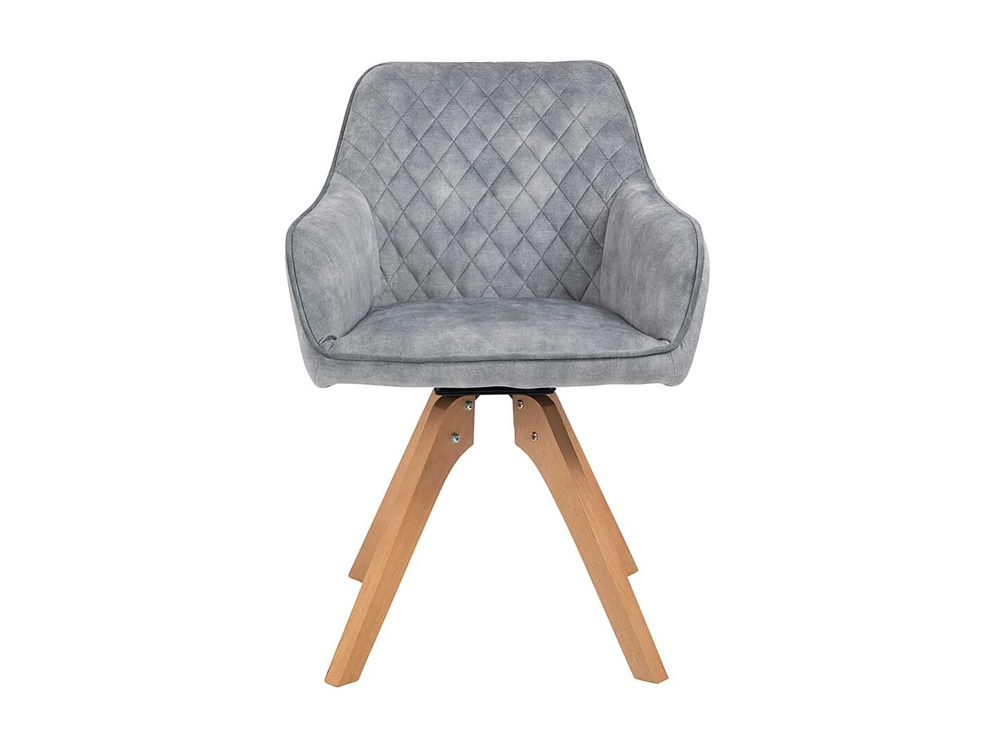 Polsterstuhl Esszimmer in Grau Eichefarben