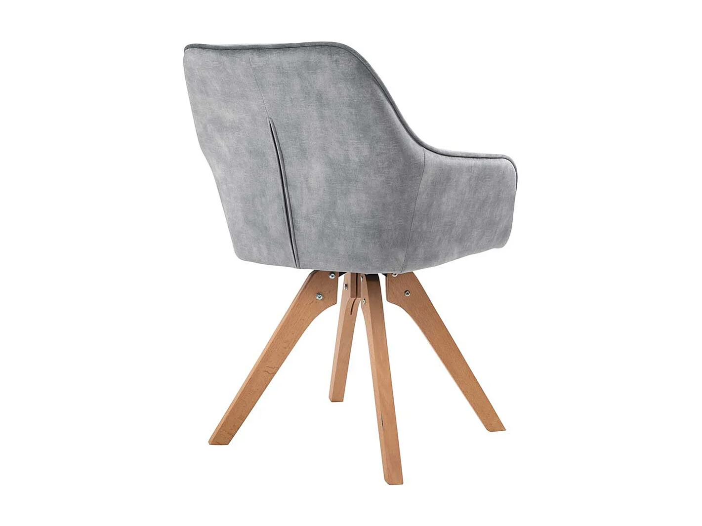 Polsterstuhl Esszimmer in Grau Eichefarben