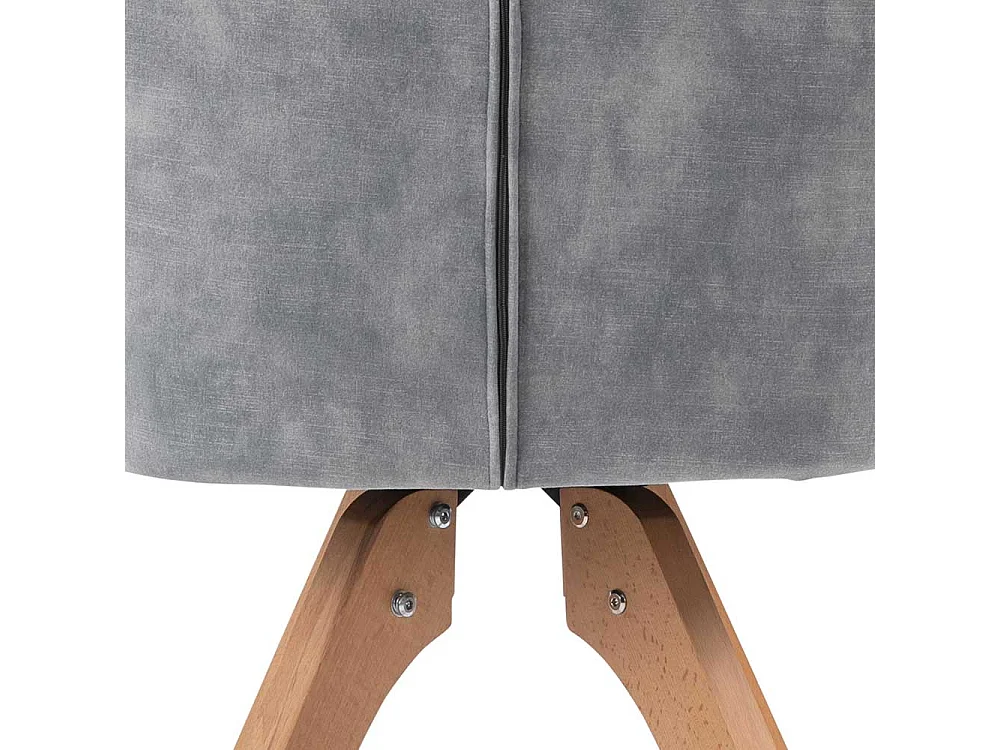 Polsterstuhl Esszimmer in Grau Eichefarben