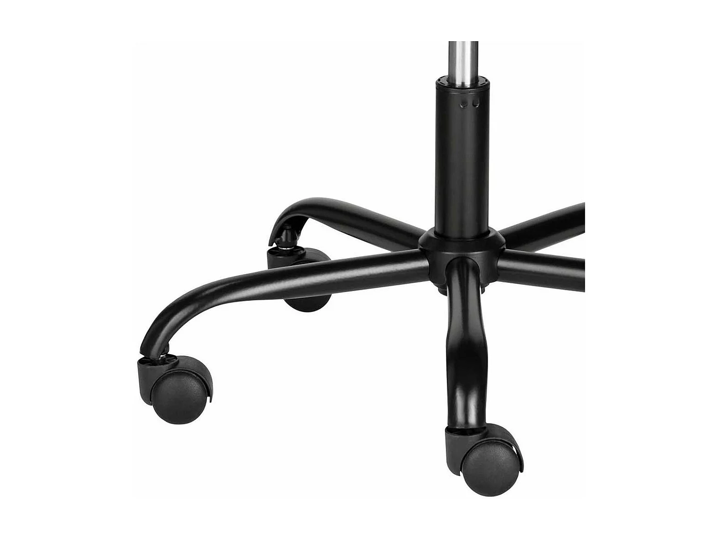 Höhenverstellbarer Computerstuhl aus Kunstleder Metall