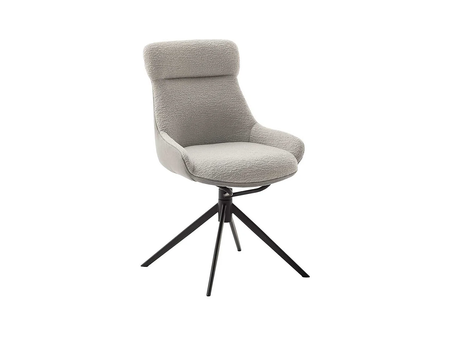 Esszimmerstuhl drehbar gepolsterter Rückenlehne (2er Set)