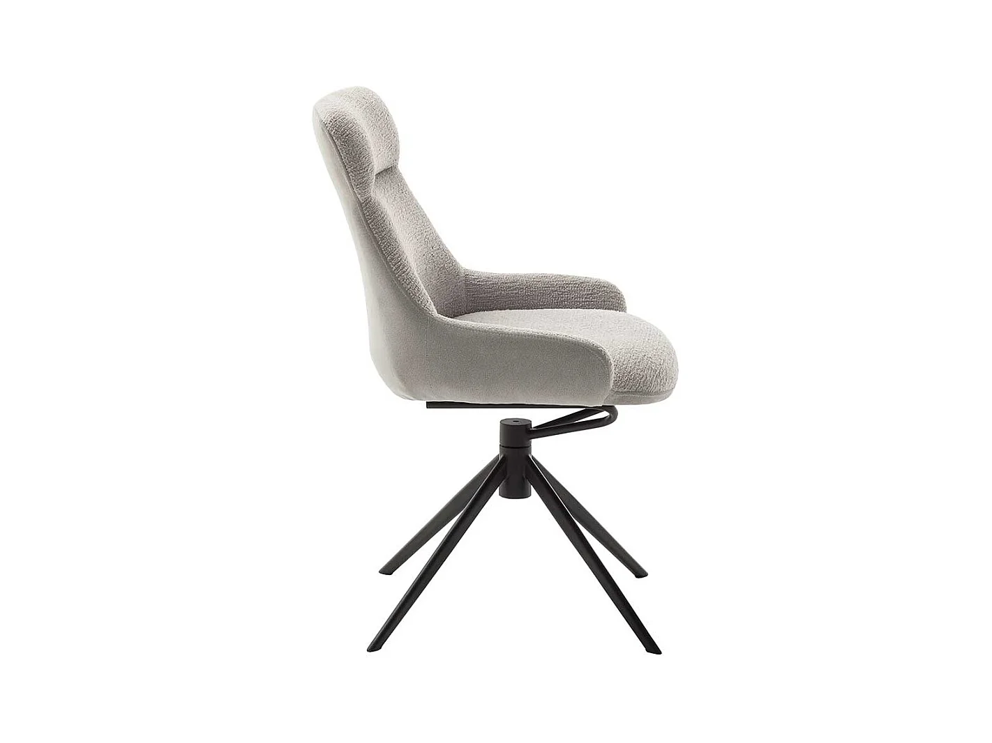 Esszimmerstuhl drehbar gepolsterter Rückenlehne (2er Set)