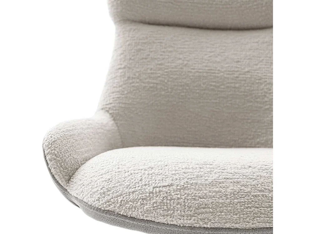 Esszimmerstuhl drehbar gepolsterter Rückenlehne (2er Set)