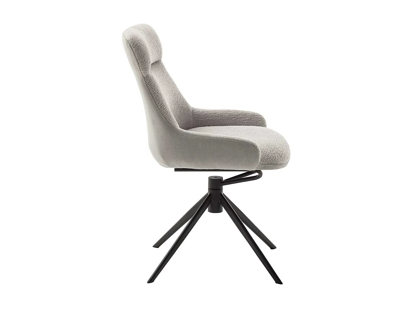 Esszimmerstuhl drehbar gepolsterter Rückenlehne (2er Set)