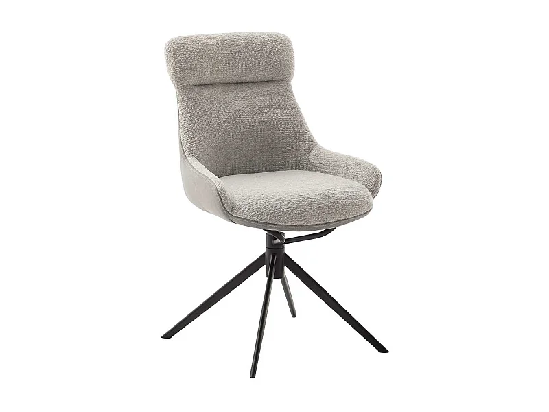 Esszimmerstuhl drehbar gepolsterter Rückenlehne (2er Set)