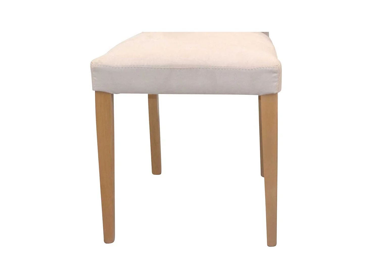 Esszimmer Hochlehner in Beige Kunstleder Eichefarben (2er Set)