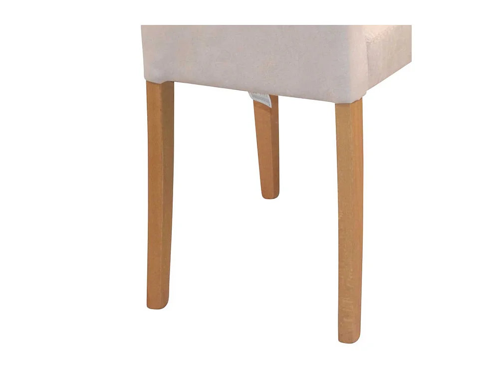 Esszimmer Hochlehner in Beige Kunstleder Eichefarben (2er Set)