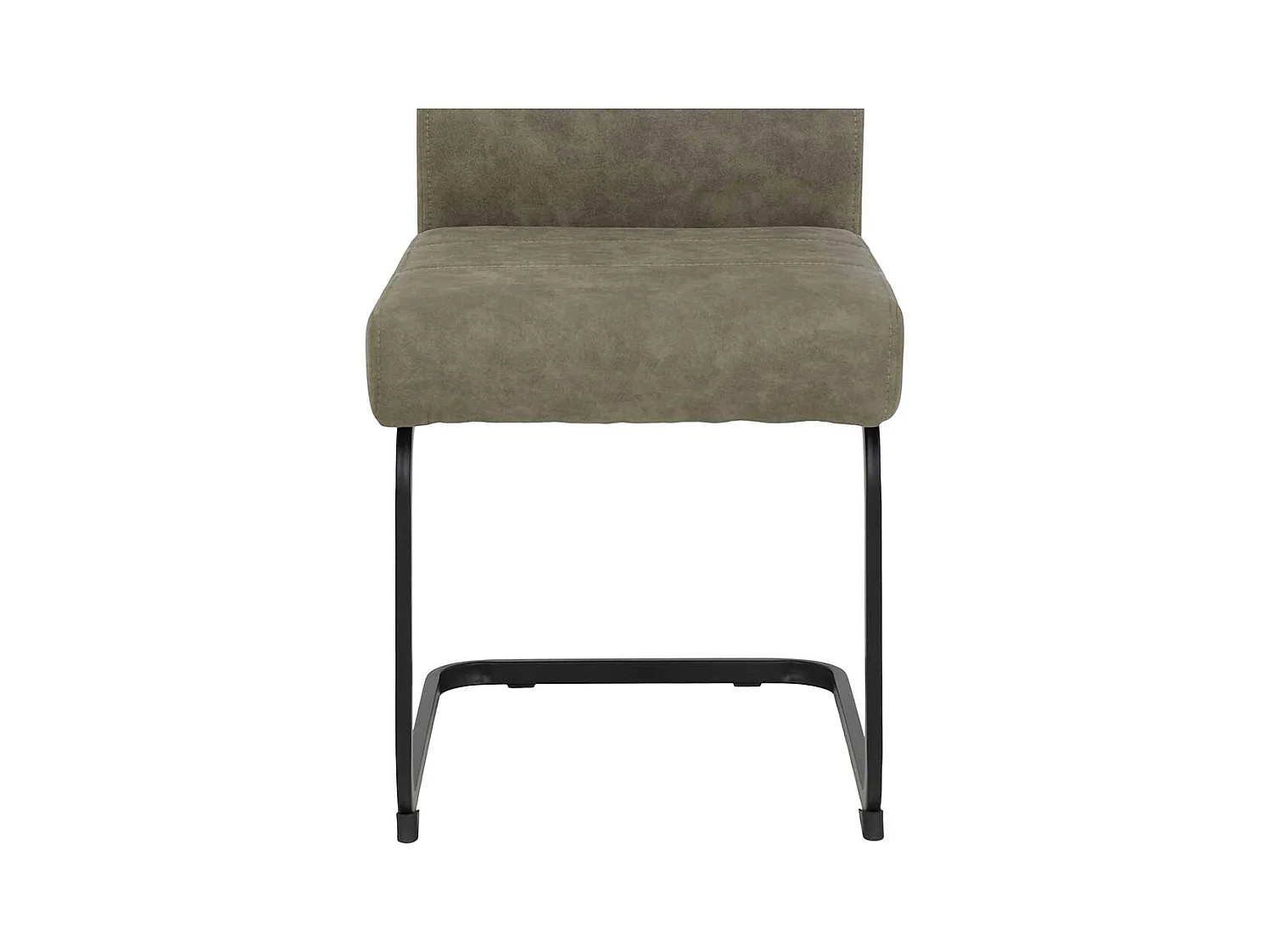 Freischwinger in Schlammfarben und Schwarz hoher Lehne (Set)