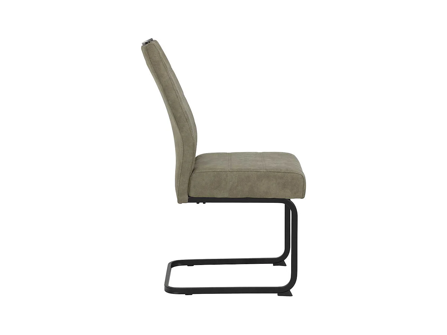 Freischwinger in Schlammfarben und Schwarz hoher Lehne (Set)