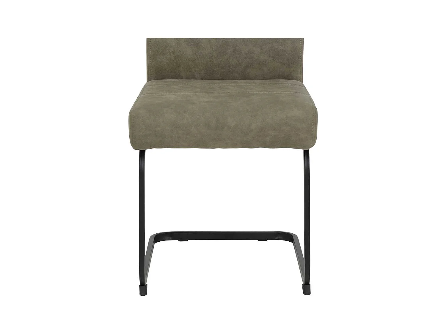 Freischwinger in Schlammfarben und Schwarz hoher Lehne (Set)