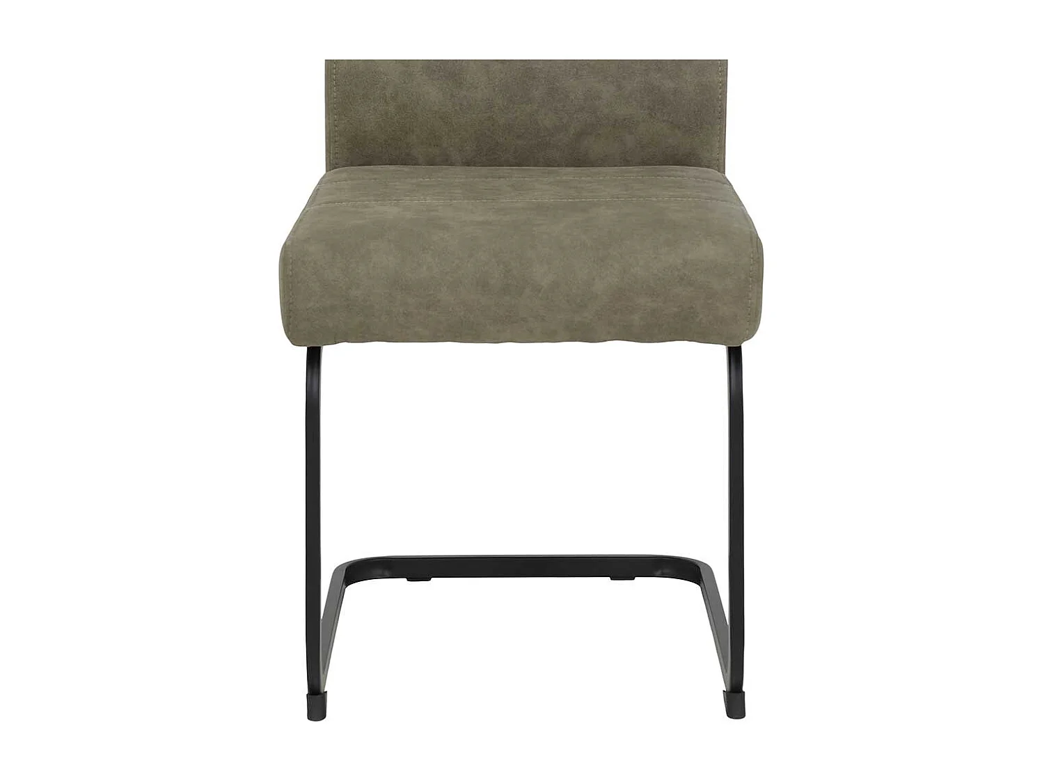 Freischwinger in Schlammfarben und Schwarz hoher Lehne (Set)