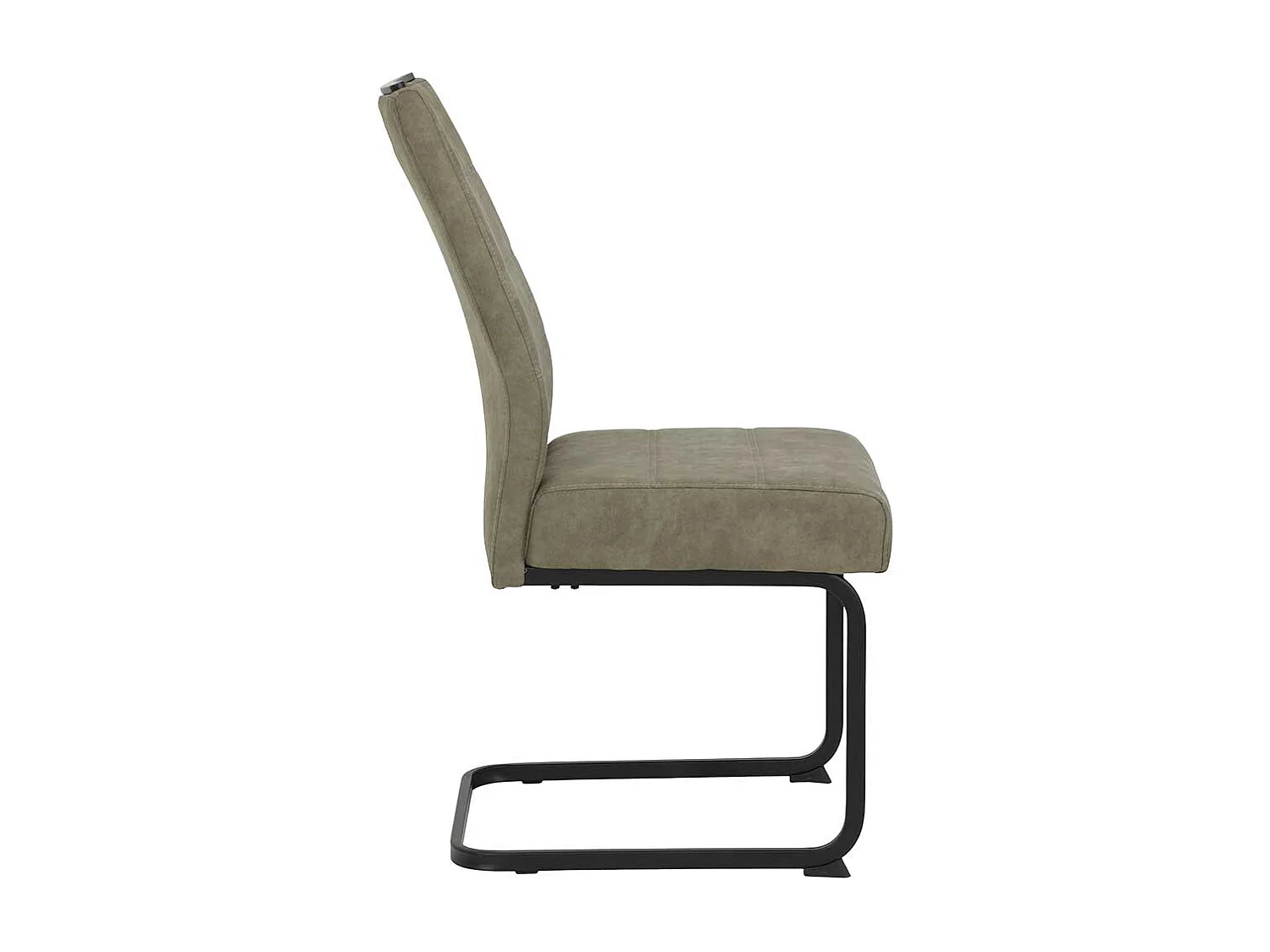 Freischwinger in Schlammfarben und Schwarz hoher Lehne (Set)