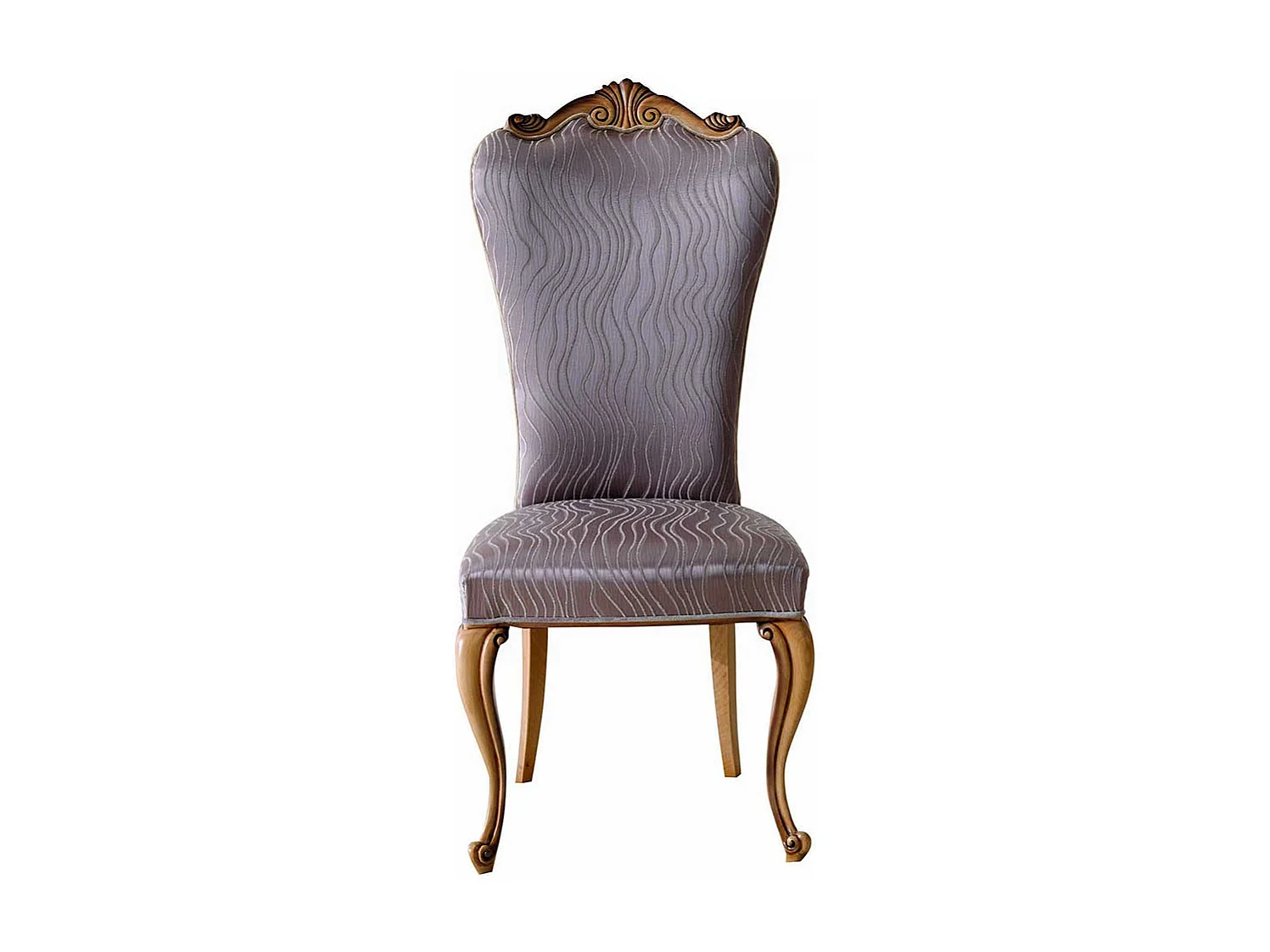 Polsterstuhl Esszimmer hohe Lehne in italienischem Design 53 cm breit