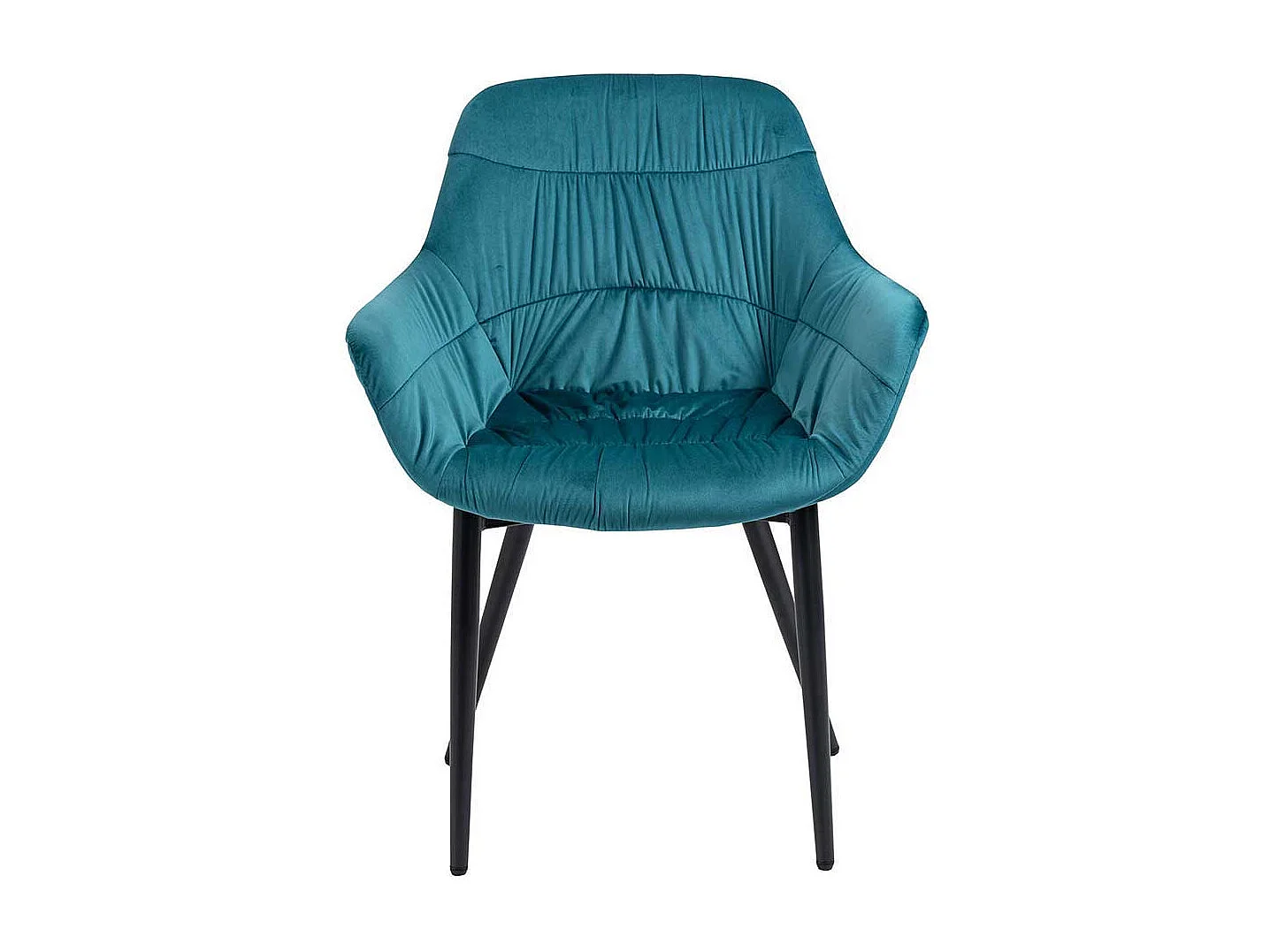 Polsterstuhl Esszimmer in Türkis & Schwarz Armlehnen