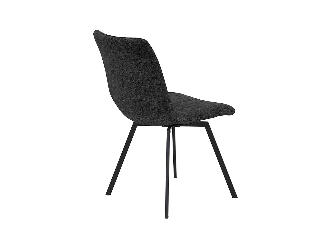 Esstisch Stühle mit Gestell aus Metall Anthrazit (2er Set)