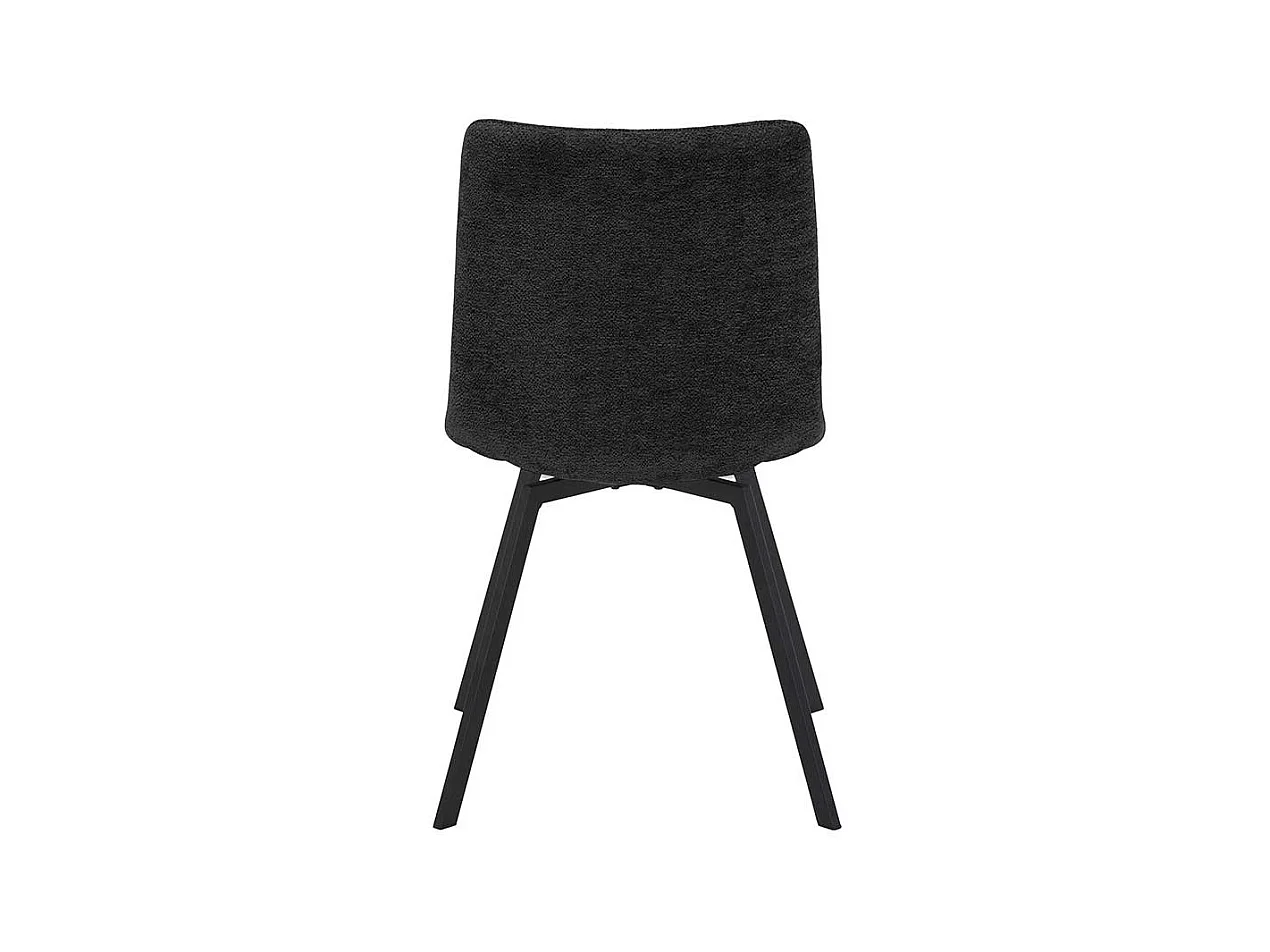 Esstisch Stühle mit Gestell aus Metall Anthrazit (2er Set)